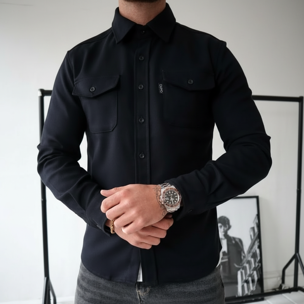 Stylish Casual Shirt Jacket with Button Closure & Chest Pockets 5