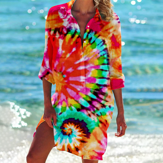 Vibrant Tie Dye Dress