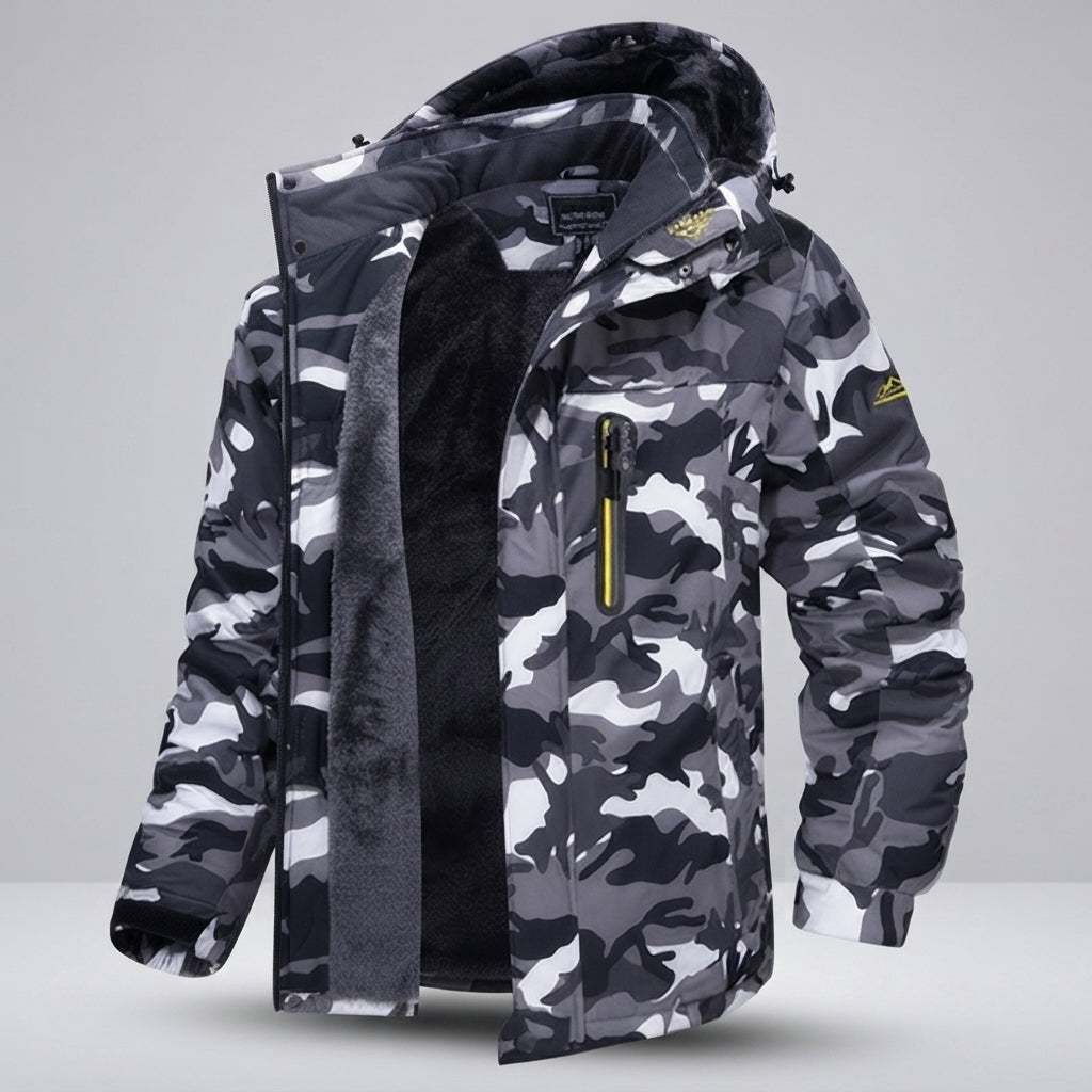 Hooded Full Zip Pocket Outdoor Jacket