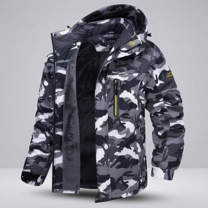 Hooded Full Zip Pocket Outdoor Jacket