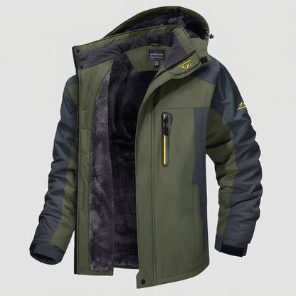 Hooded Full Zip Pocket Outdoor Jacket