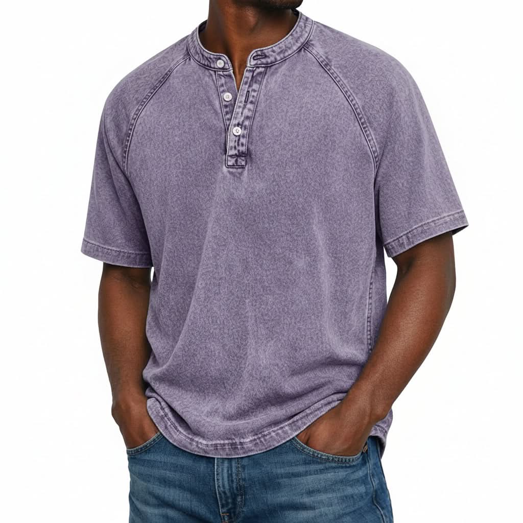 Vintage Shirt - Relaxed Fit with Button Closure for Timeless Style 0
