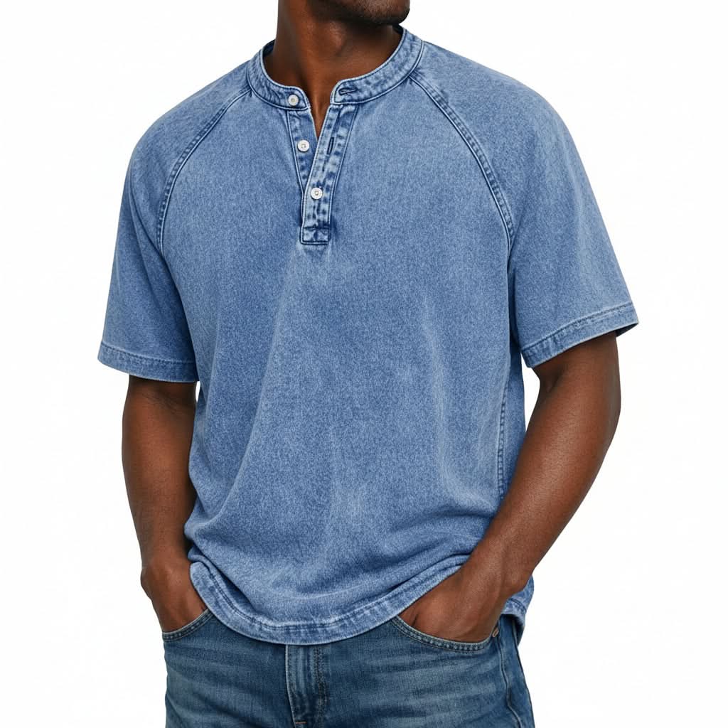 Vintage Shirt - Relaxed Fit with Button Closure for Timeless Style 1