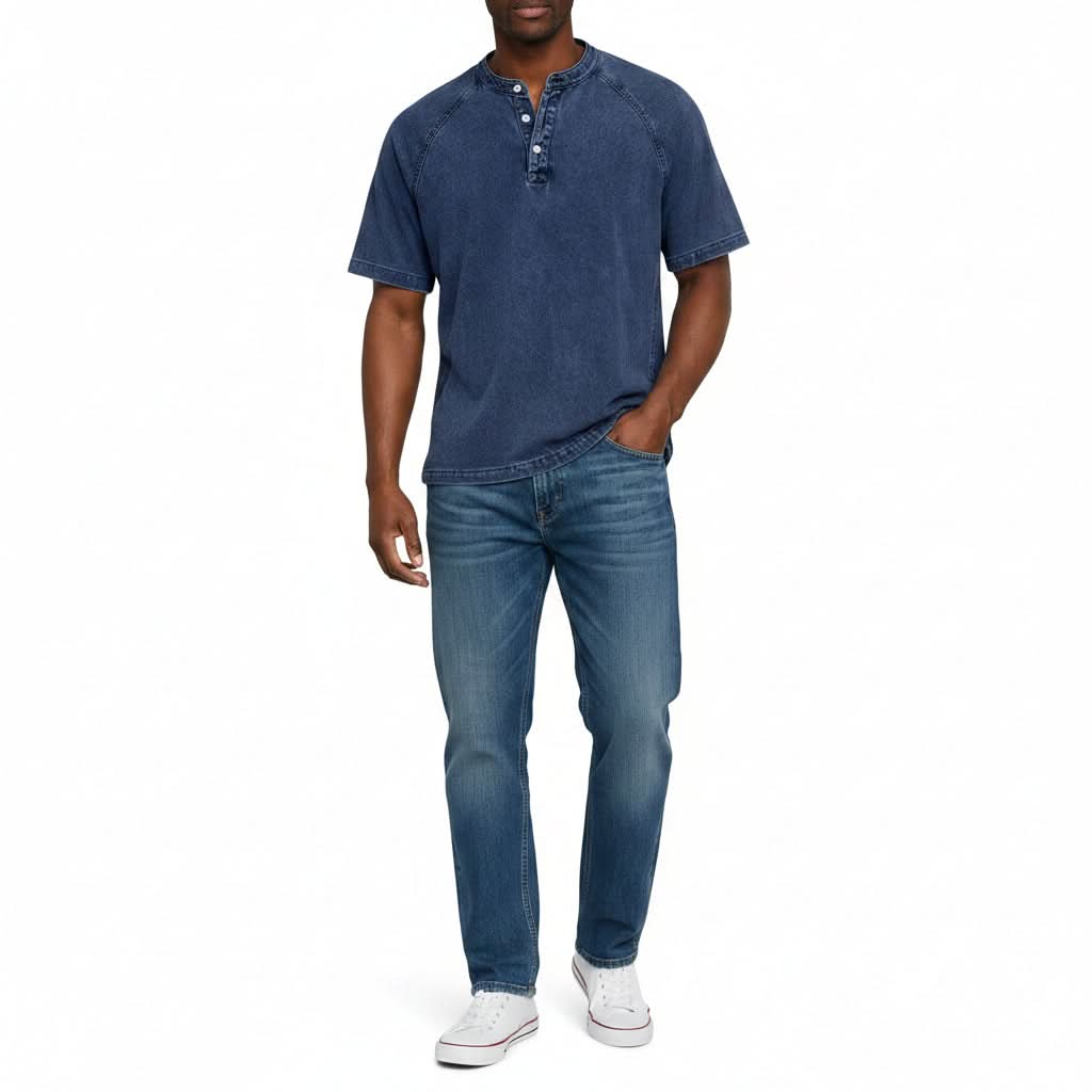 Vintage Shirt - Relaxed Fit with Button Closure for Timeless Style 2