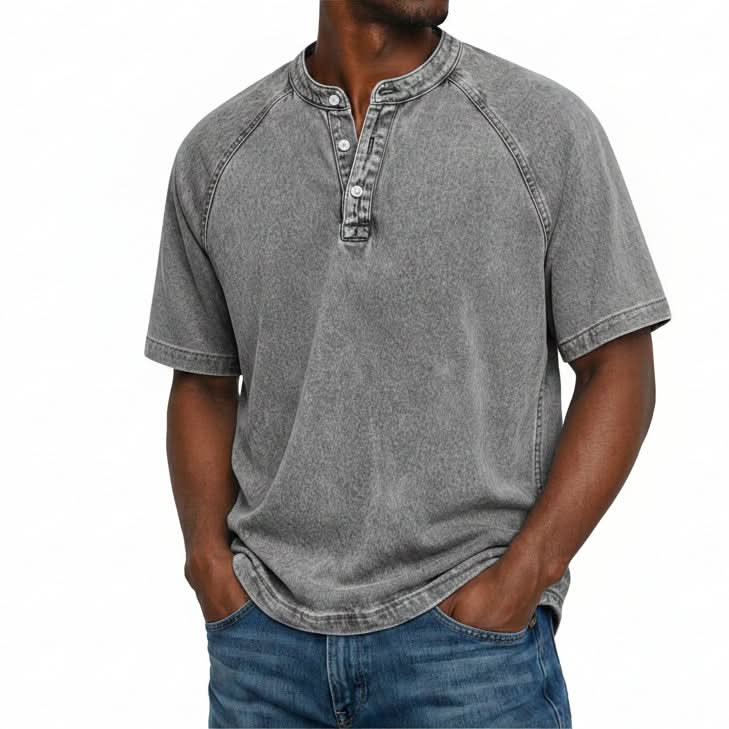 Vintage Shirt - Relaxed Fit with Button Closure for Timeless Style 3