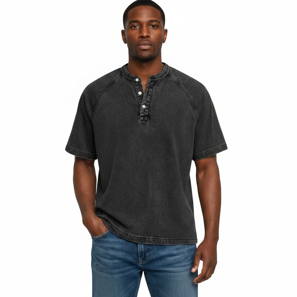 Vintage Shirt - Relaxed Fit with Button Closure for Timeless Style 4