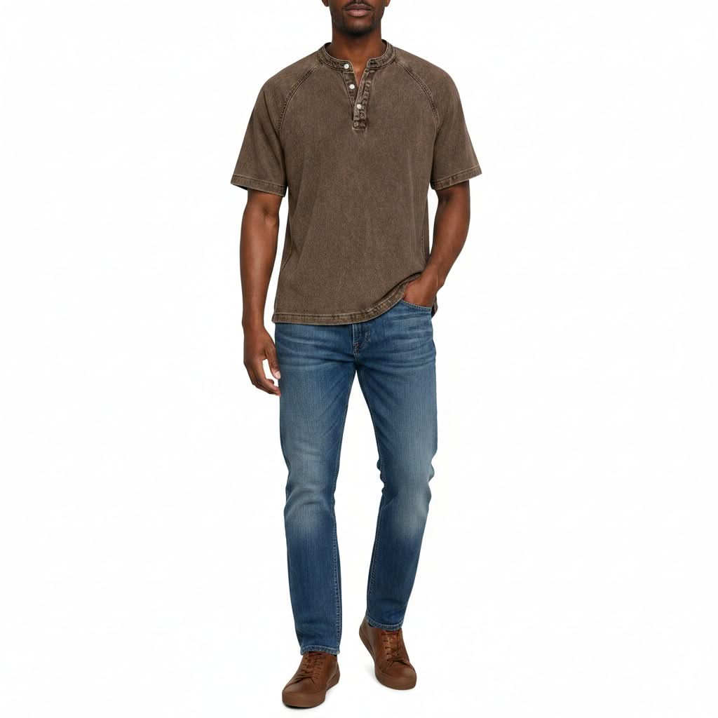 Vintage Shirt - Relaxed Fit with Button Closure for Timeless Style 5
