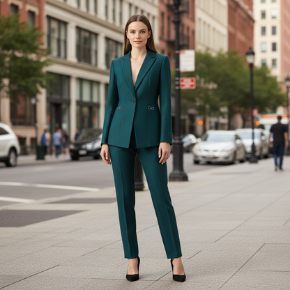 Sharp Co-Ord Blazer & Straight Trouser Set