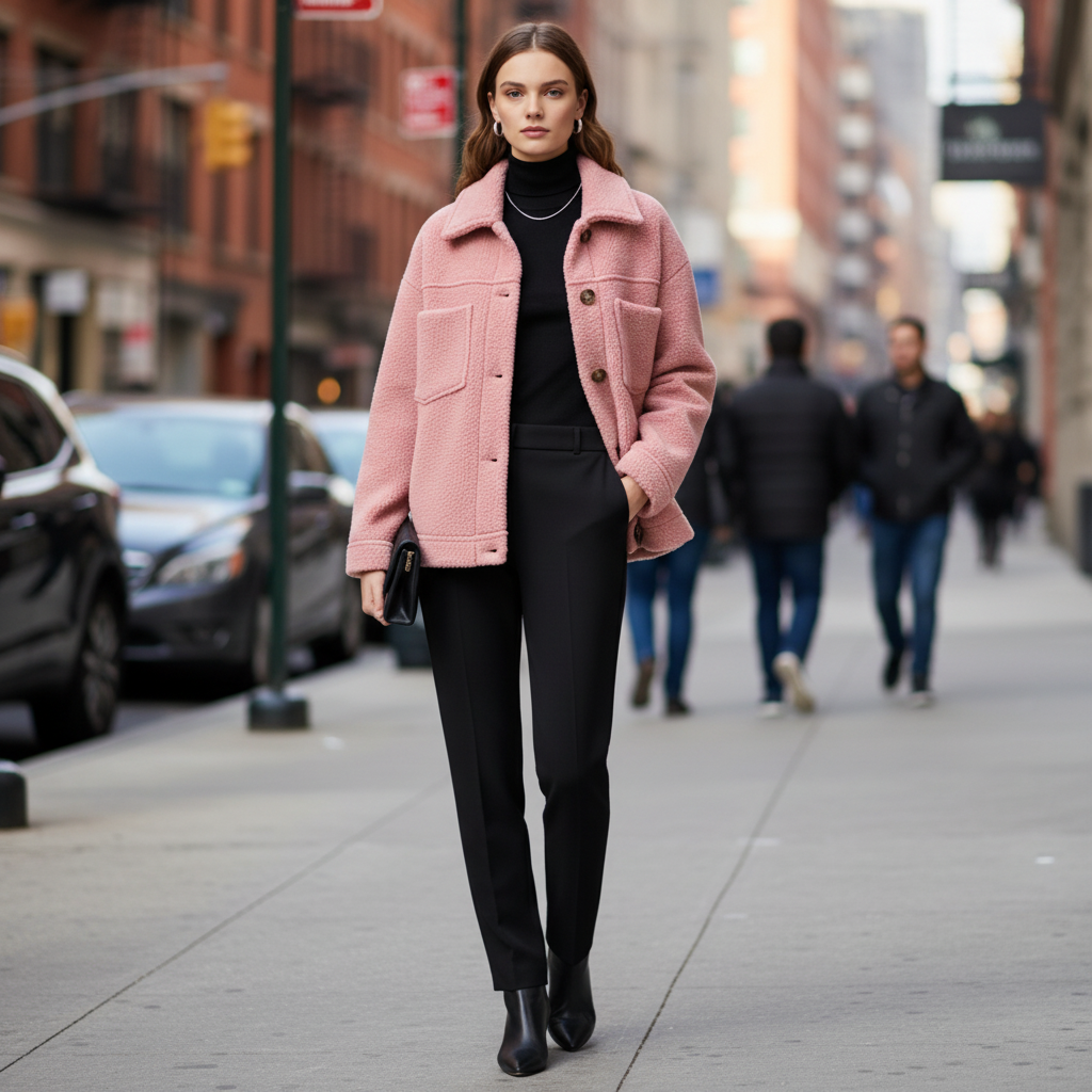 Everyday Jacket with Button Front and Deep Pockets