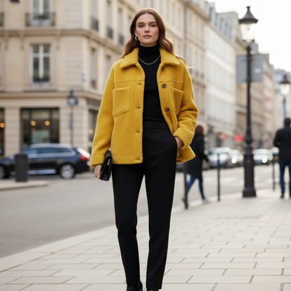 Everyday Jacket with Button Front and Deep Pockets