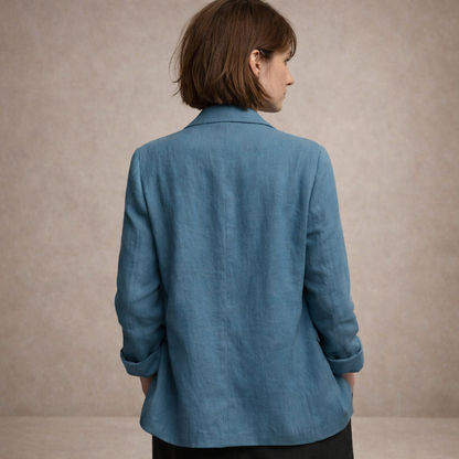 Polished Button Front Blazer