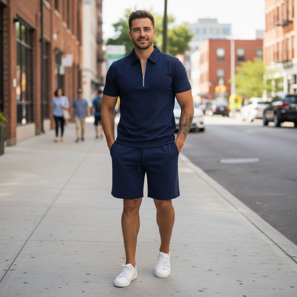 Men's Casual Two-Piece Summer Set
