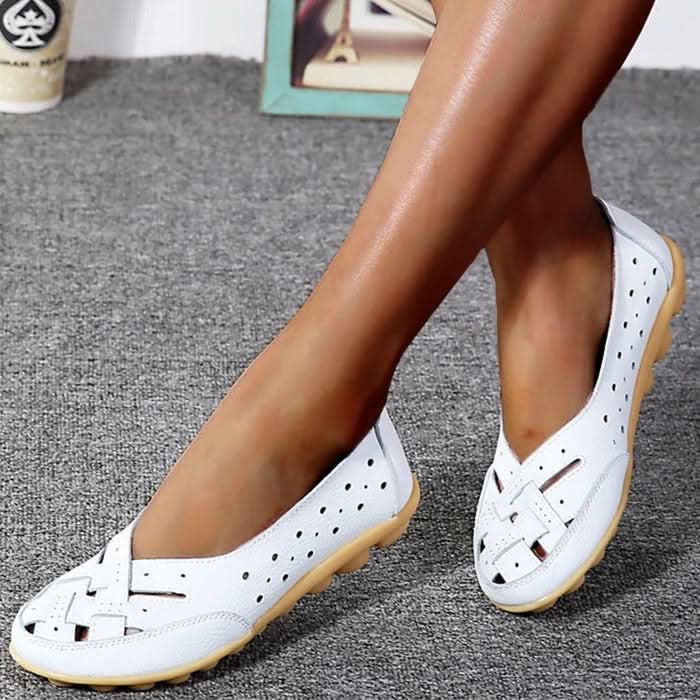 Round-Toe Slip-On Ballet Flats