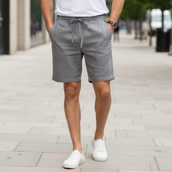 Men's Elastic Waist Bermuda Shorts