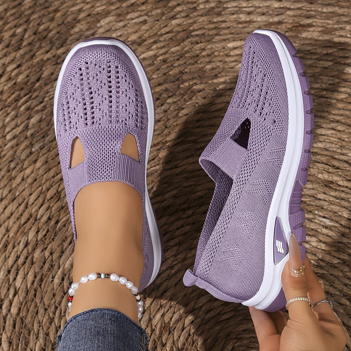 Oddychające sneakersy wsuwane