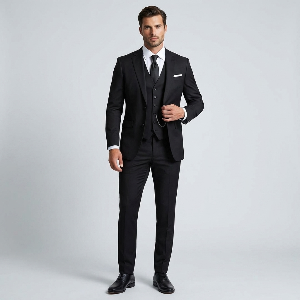 Tailored Slim Fit Three Piece Suit