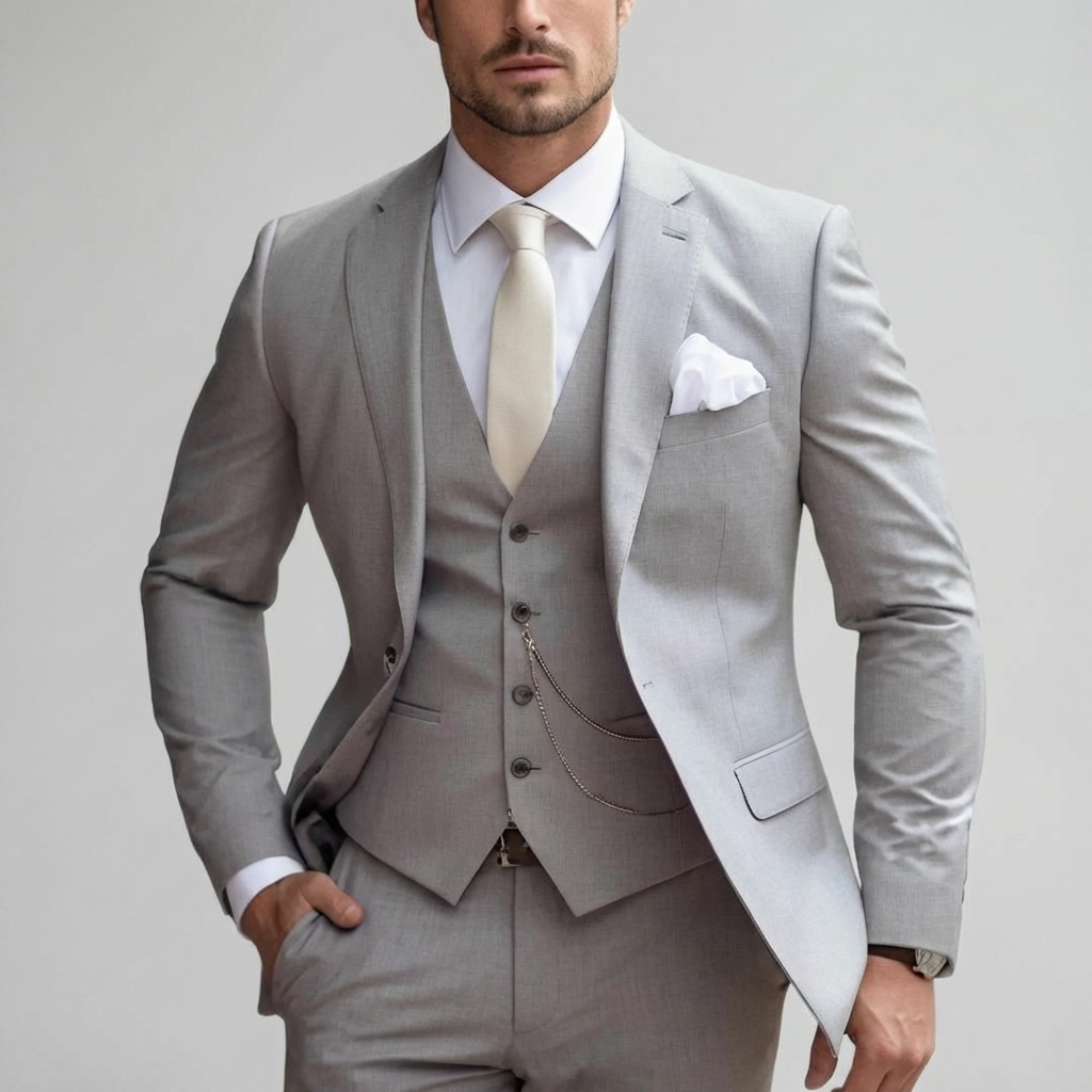 Tailored Slim Fit Three Piece Suit