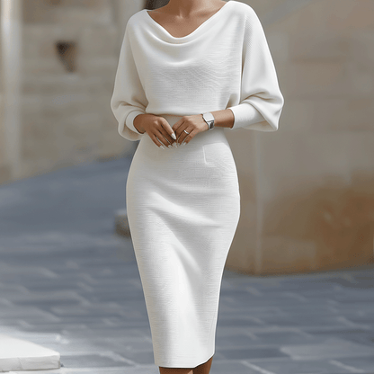 Flowing Midi Dress Silhouette