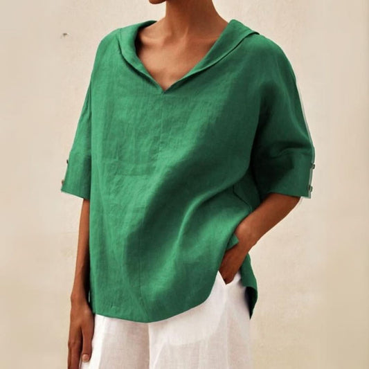 Casual V Neck Top