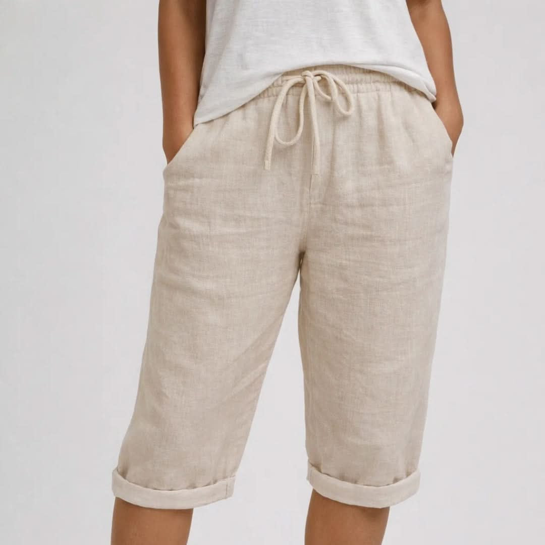 Flowy Pull-On Shorts With Drawstring Waist