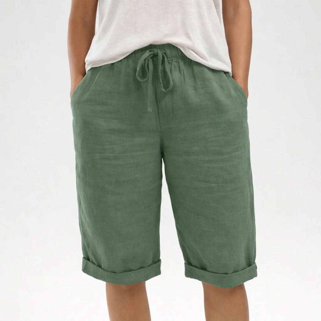 Flowy Pull-On Shorts With Drawstring Waist