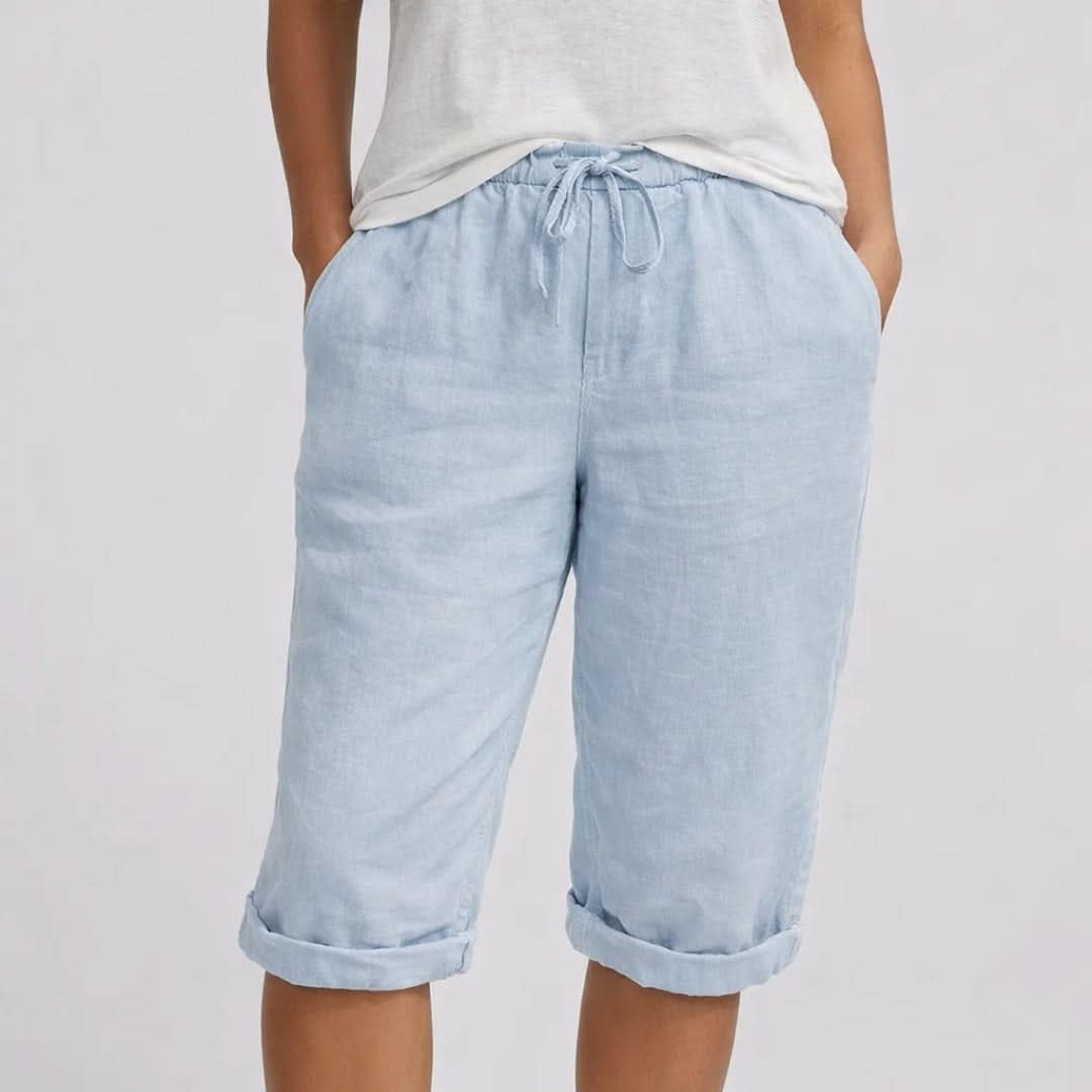 Flowy Pull-On Shorts With Drawstring Waist