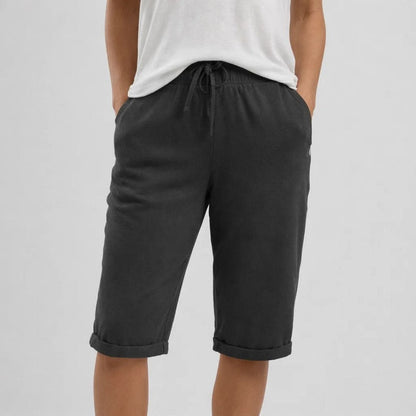 Flowy Pull-On Shorts With Drawstring Waist