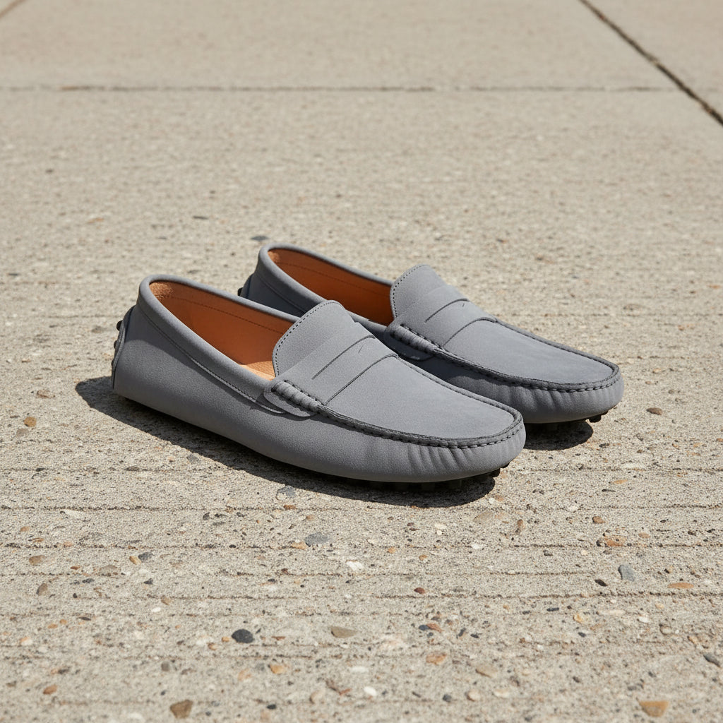 Men's Penny Loafers with Grip Sole
