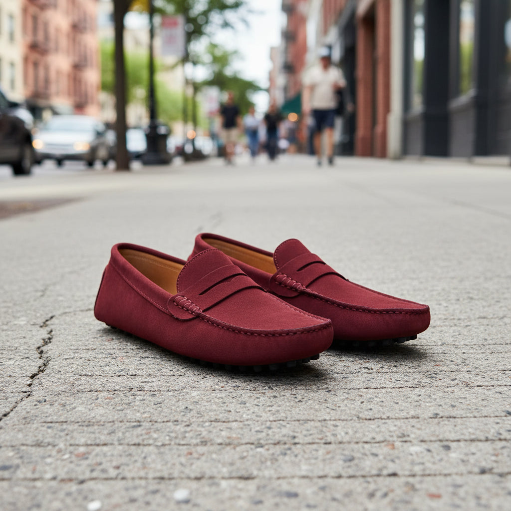 Men's Penny Loafers with Grip Sole