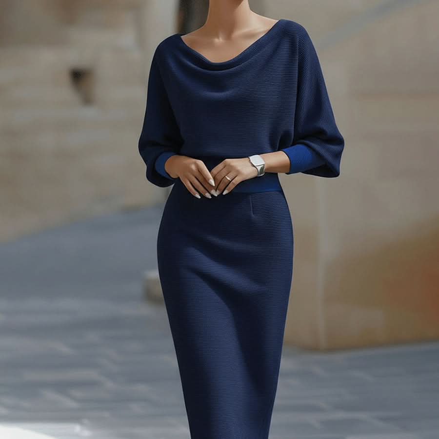 Flowing Midi Dress Silhouette