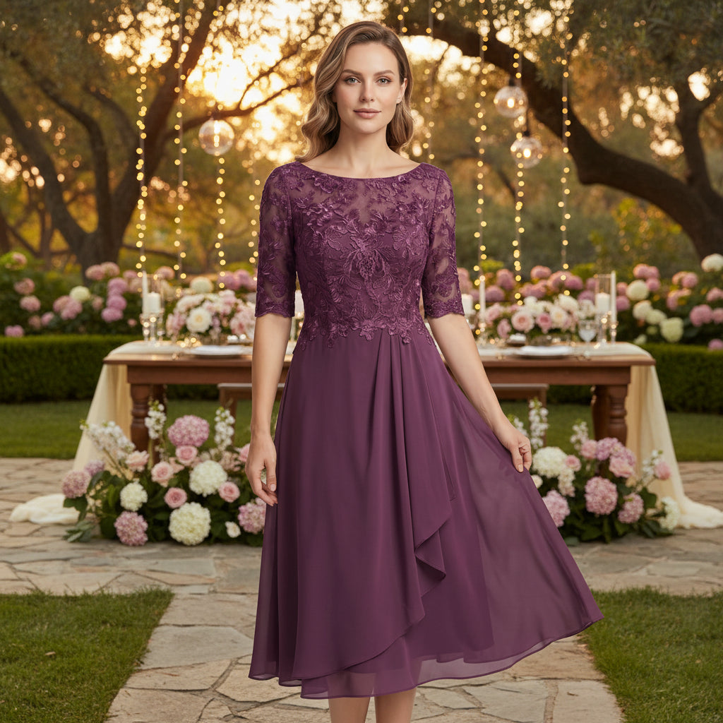 Cinched Waist Flared Midi Dress