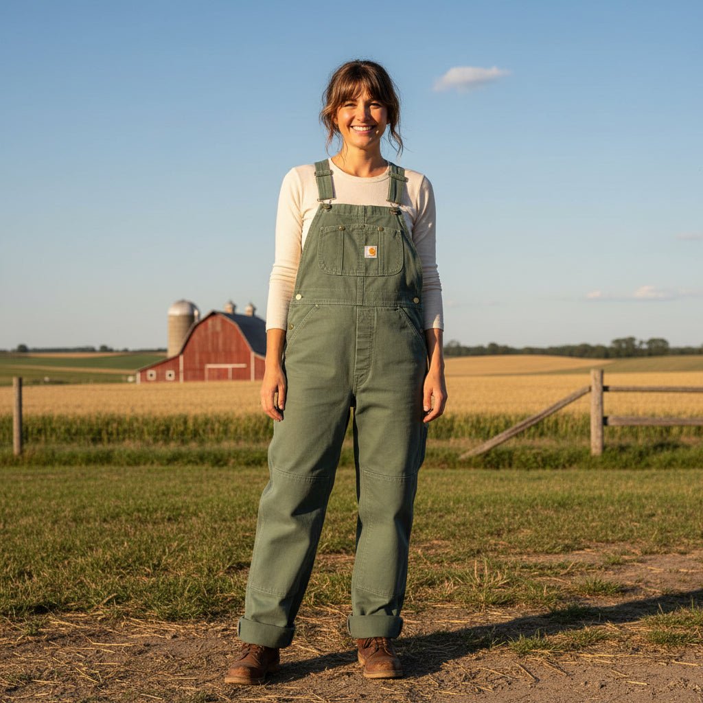 Camel Straight-Leg Bib Overalls With Adjustable Straps