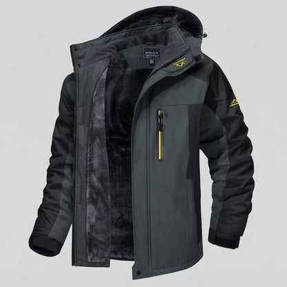 Hooded Full Zip Pocket Outdoor Jacket