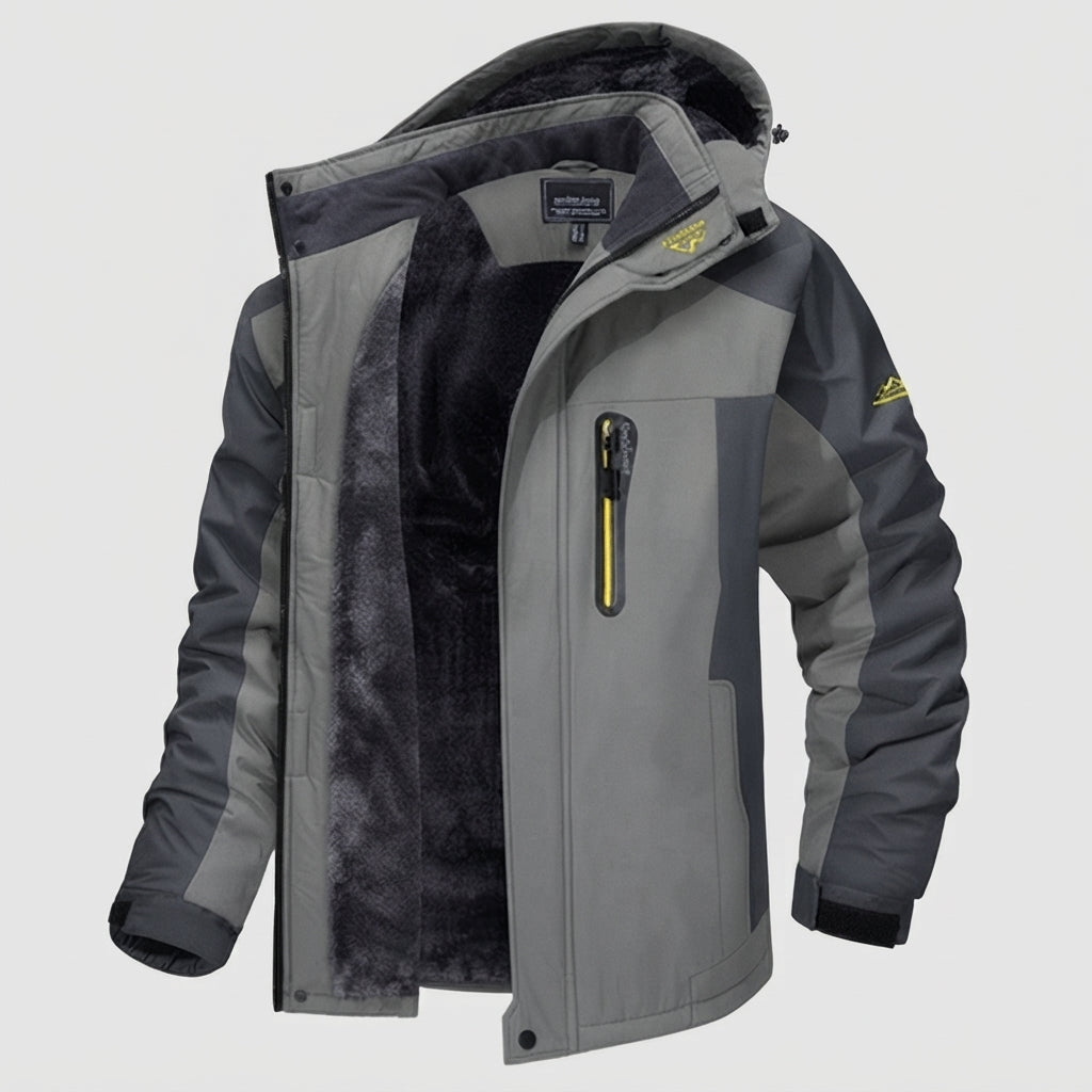 Hooded Full Zip Pocket Outdoor Jacket