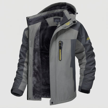 Hooded Full Zip Pocket Outdoor Jacket