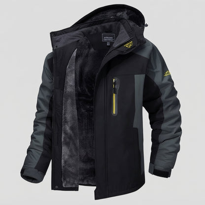 Hooded Full Zip Pocket Outdoor Jacket