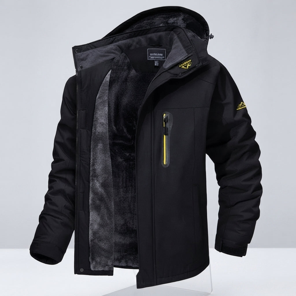 Hooded Full Zip Pocket Outdoor Jacket