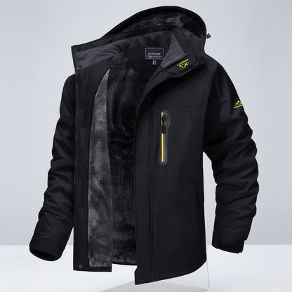 Hooded Full Zip Pocket Outdoor Jacket