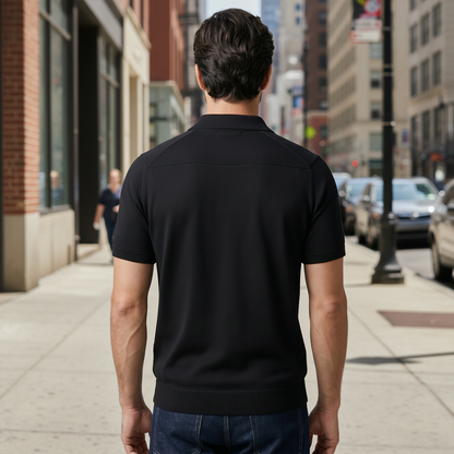 Open Collar Polo Shirt for Men