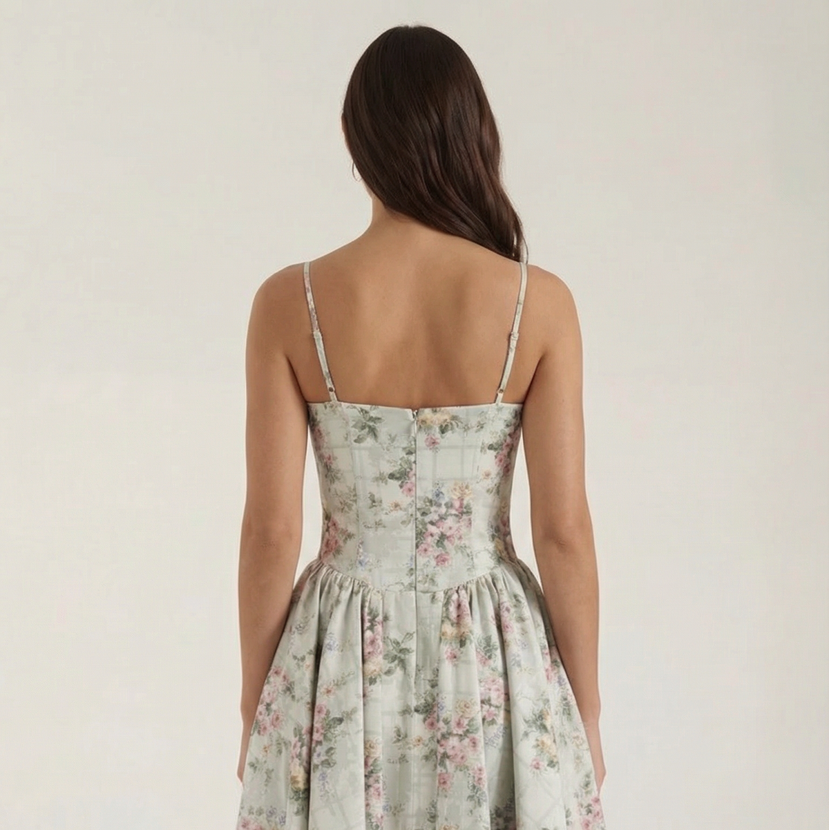 Romantic Dress with Sweetheart Neckline Detail