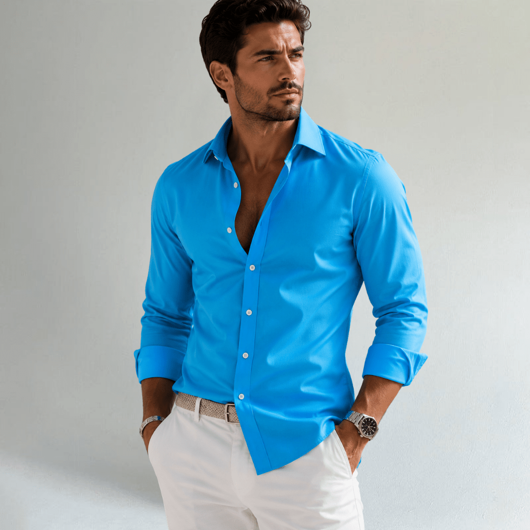 Tailored Stretch Business Dress Shirt