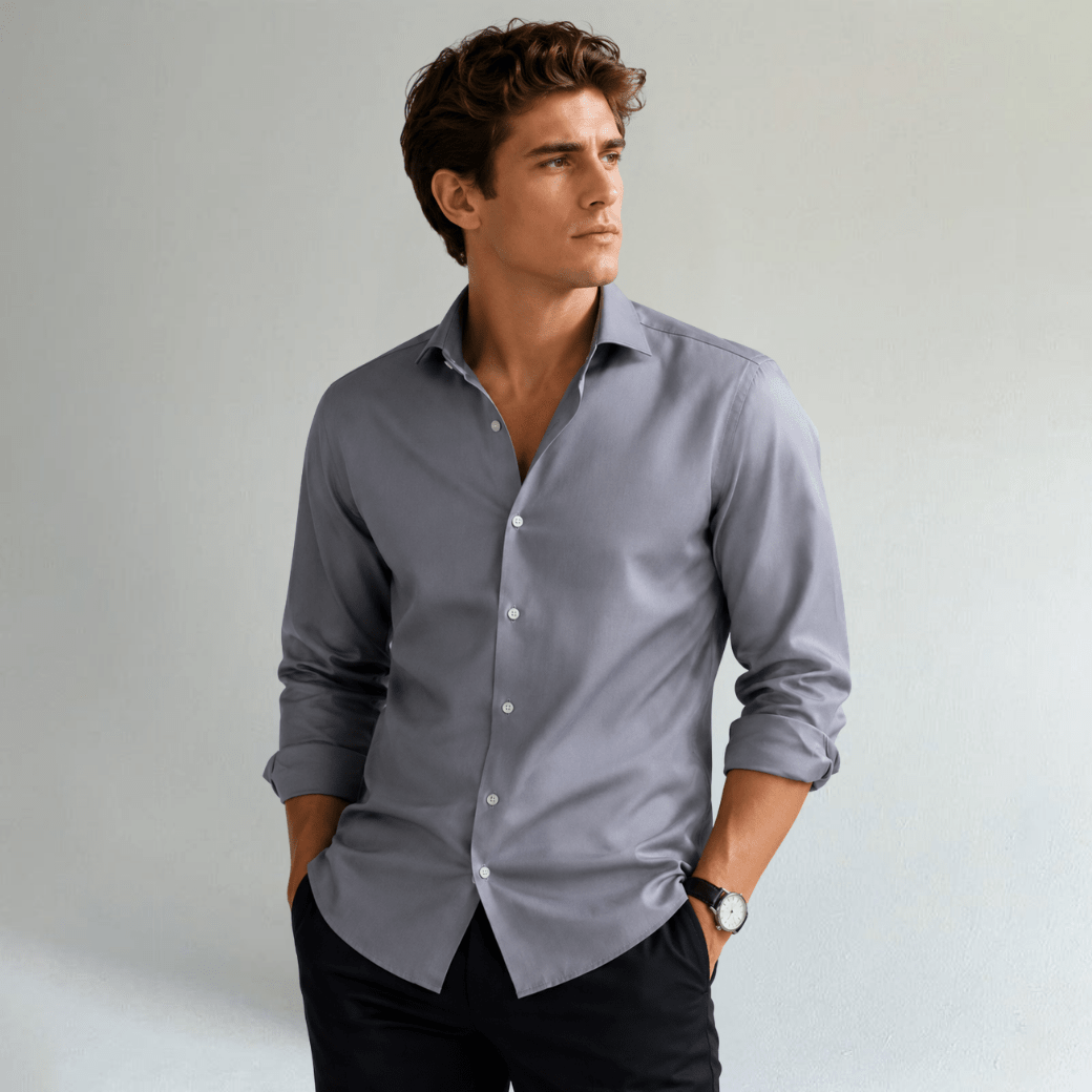 Tailored Stretch Business Dress Shirt