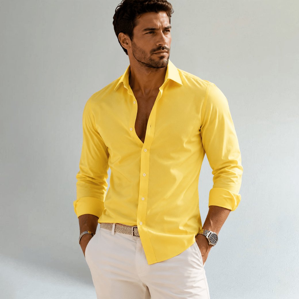 Tailored Stretch Business Dress Shirt