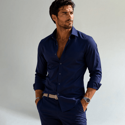 Tailored Stretch Business Dress Shirt