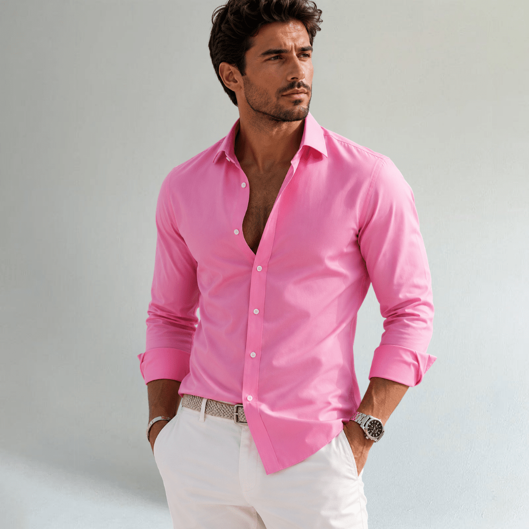 Tailored Stretch Business Dress Shirt
