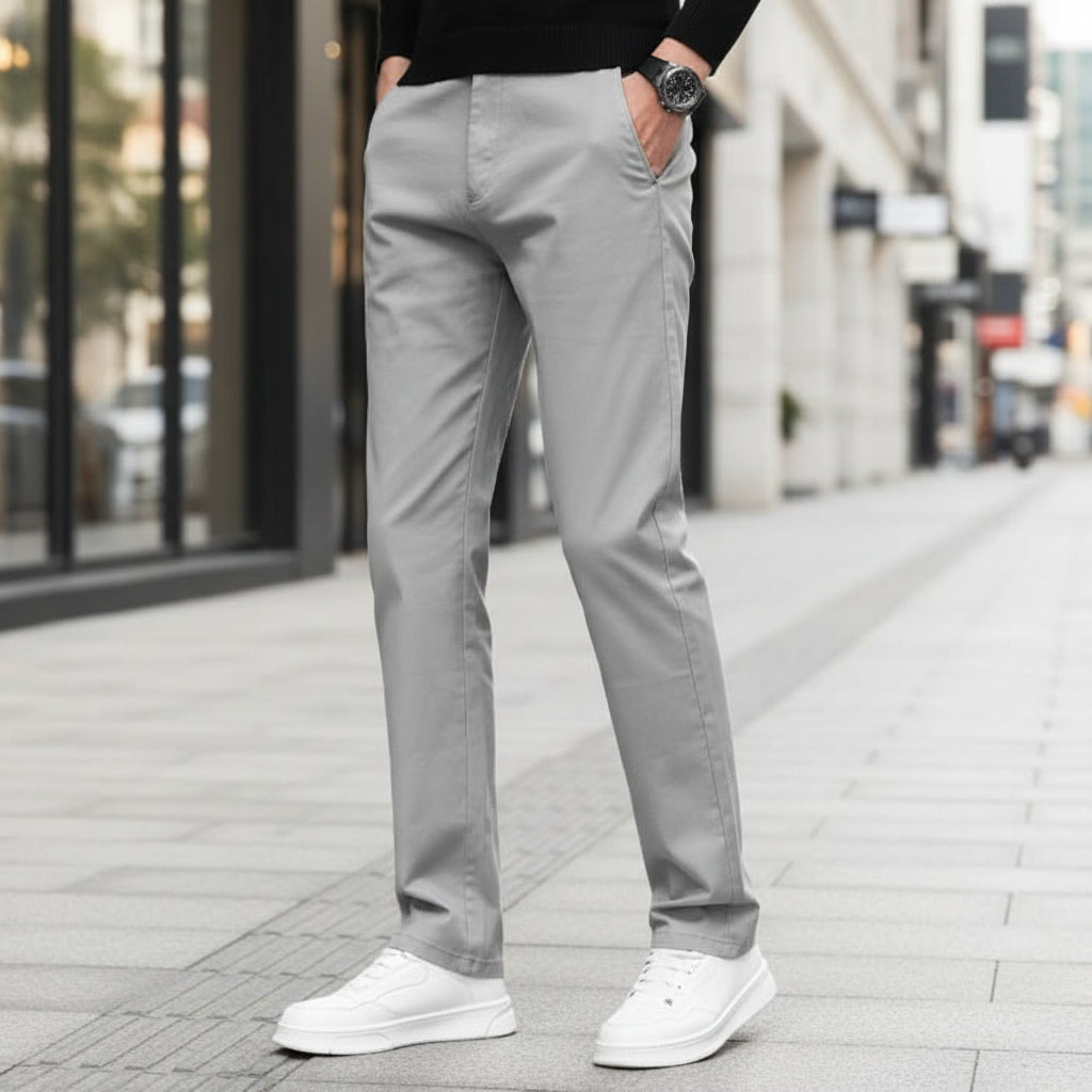 Men's Slim Fit Stretch Chino With Elastic Waist