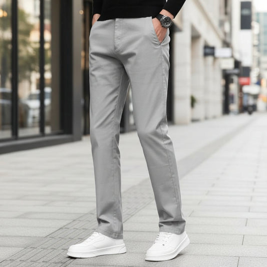 Men's Slim Fit Stretch Chino With Elastic Waist