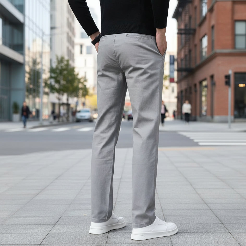 Men's Slim Fit Stretch Chino With Elastic Waist