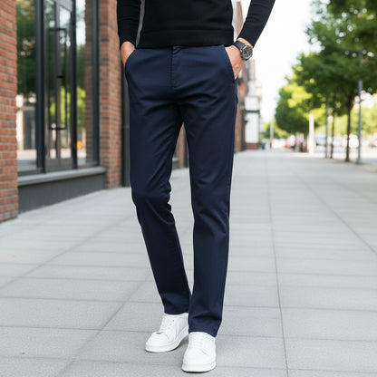 Men's Slim Fit Stretch Chino With Elastic Waist