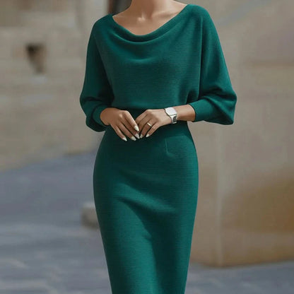 Flowing Midi Dress Silhouette
